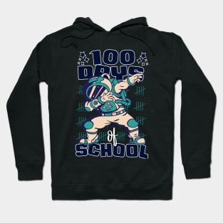 100 Days of school featuring an Astronaut Dabbing #6 Hoodie